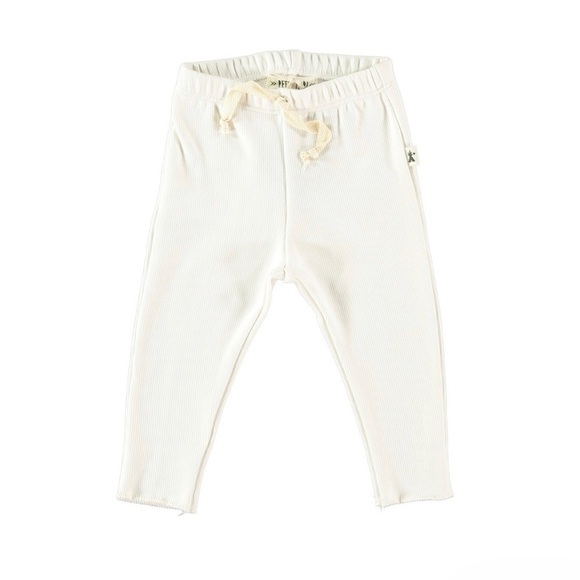 Petit Indi white ribbed‎ Leggings - Picture 1 of 5